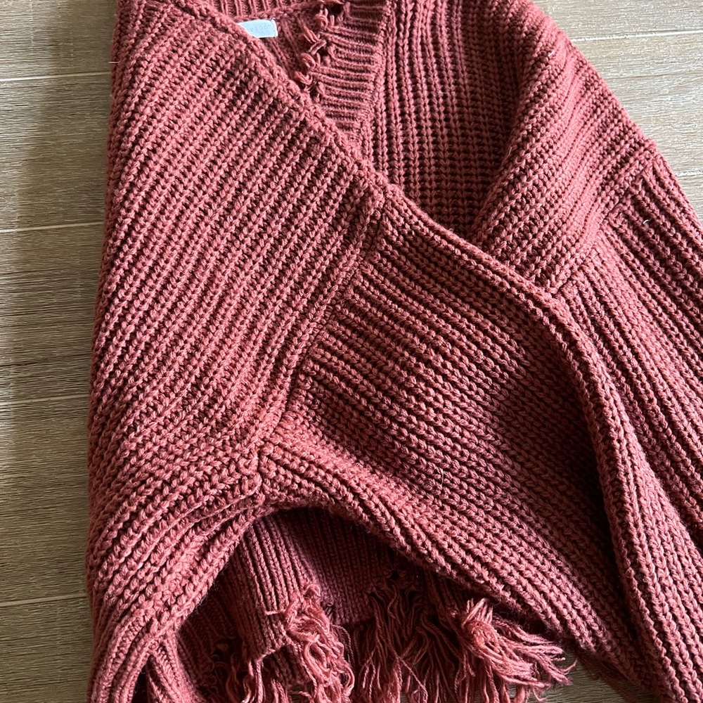 Coco & Jameson Rust Red Sweater - image 3